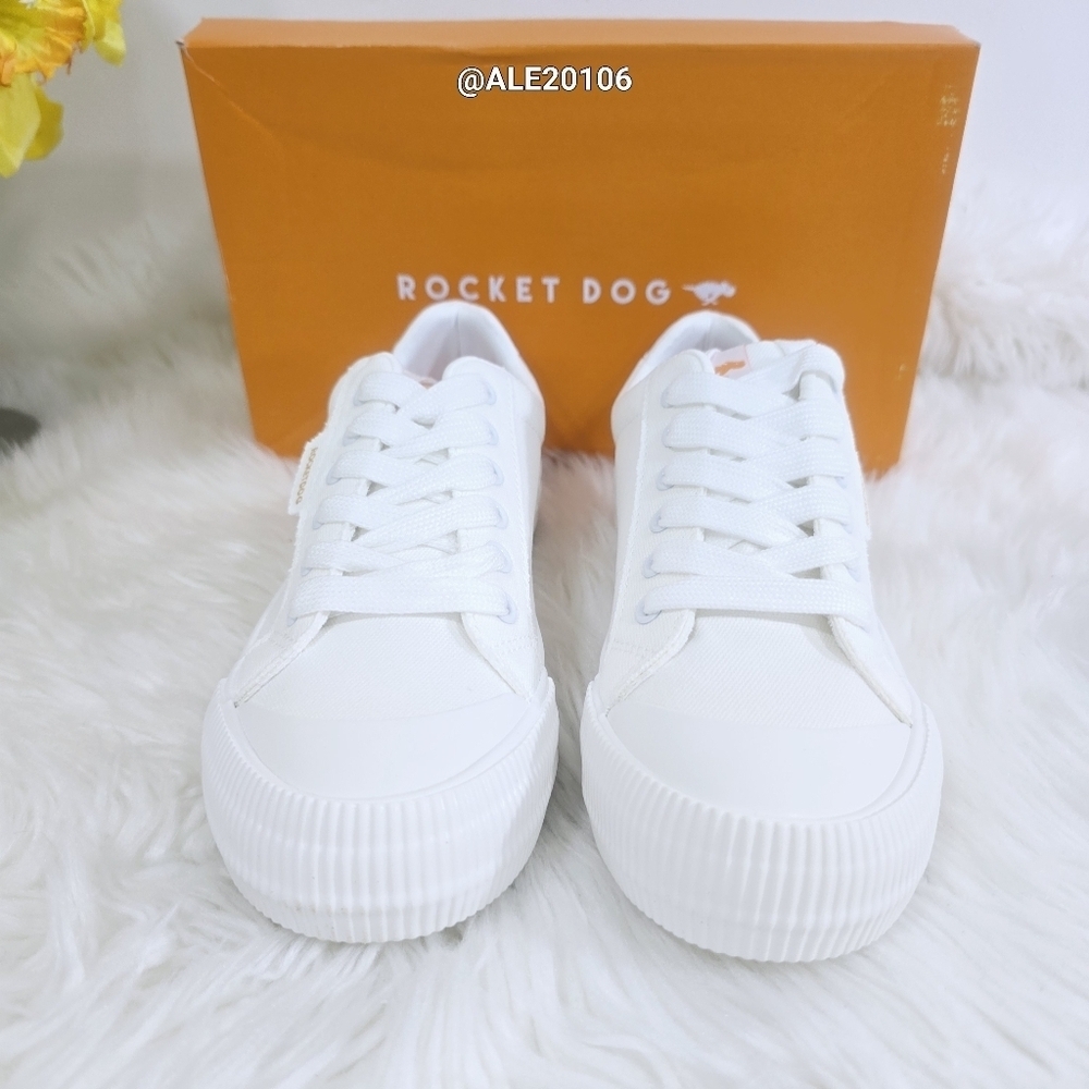 Rocket Dog Women's White Sneakers Size 9 New - Picture 3 of 7